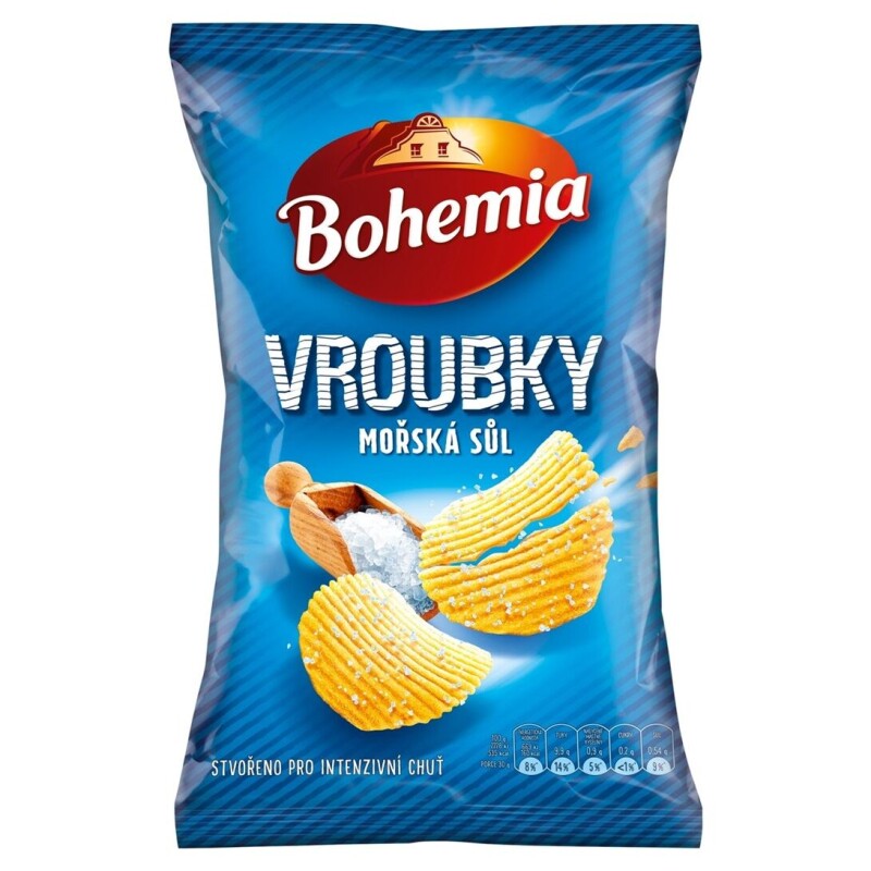 Bohemia Vroubky mořská sůl 120g